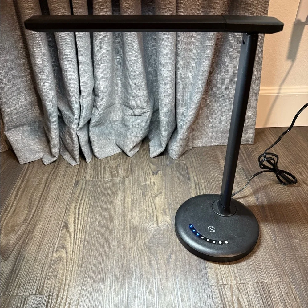 Sleek Adjustable Black LED Table Lamp